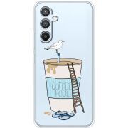 Прозрачный чехол BoxFace Samsung Galaxy A54 5G (A546) Segull in Cofee Pool