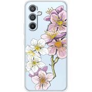 Прозрачный чехол BoxFace Samsung Galaxy A54 5G (A546) Cherry Blossom