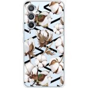 Прозрачный чехол BoxFace Samsung Galaxy A54 5G (A546) Cotton flowers