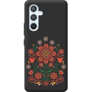 Черный чехол BoxFace Samsung Galaxy A54 5G (A546) Ukrainian Ornament