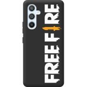 Черный чехол BoxFace Samsung Galaxy A54 5G (A546) Free Fire White Logo