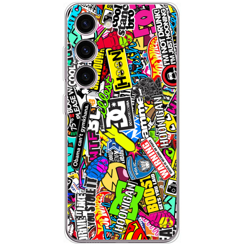 Чехол BoxFace Samsung Galaxy S23 (S911) Multicolored Inscriptions