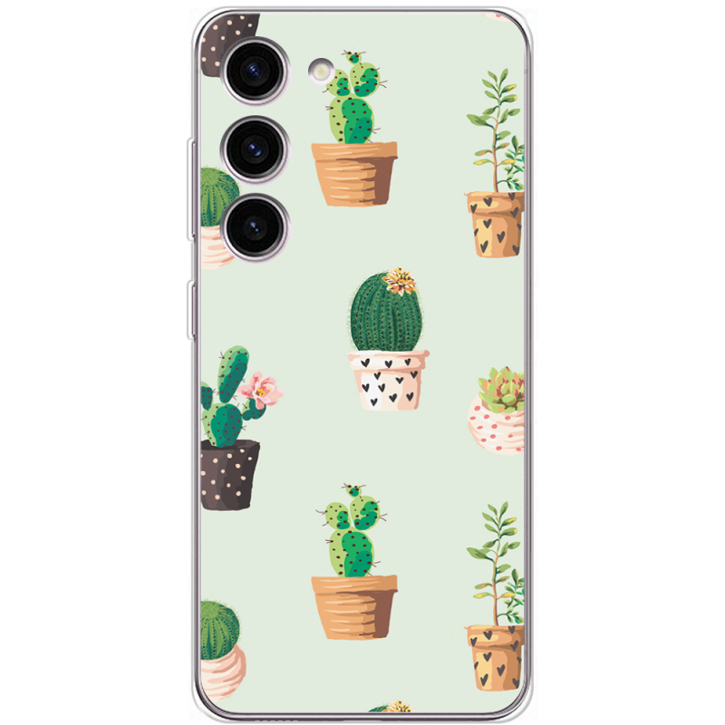 Чехол BoxFace Samsung Galaxy S23 (S911) L-green Cacti