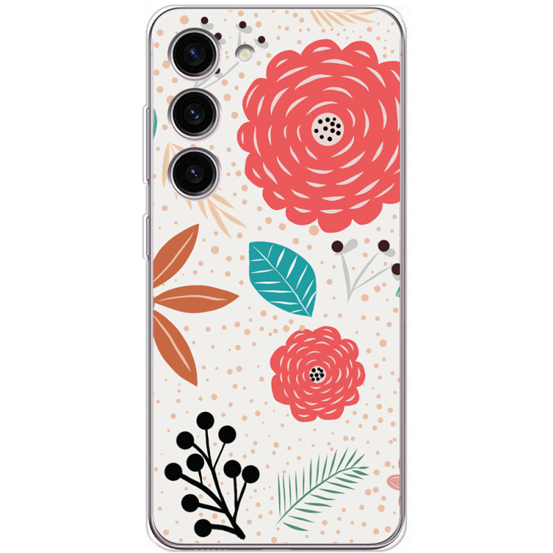 Чехол BoxFace Samsung Galaxy S23 (S911) Line Flowers