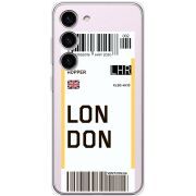 Прозрачный чехол BoxFace Samsung Galaxy S23 (S911) Ticket London