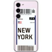 Прозрачный чехол BoxFace Samsung Galaxy S23 (S911) Ticket New York