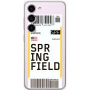 Прозрачный чехол BoxFace Samsung Galaxy S23 (S911) Ticket Springfield