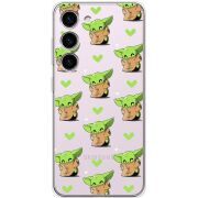 Прозрачный чехол BoxFace Samsung Galaxy S23 (S911) Pattern Baby Yoda