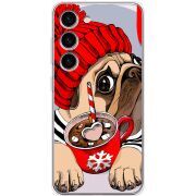 Прозрачный чехол BoxFace Samsung Galaxy S23 (S911) Winter Puggy