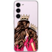 Прозрачный чехол BoxFace Samsung Galaxy S23 (S911) Queen and Princess