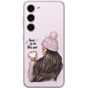 Прозрачный чехол BoxFace Samsung Galaxy S23 (S911) love is in the air