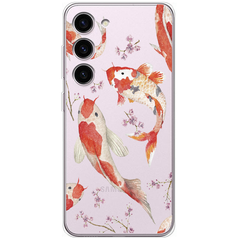 Прозрачный чехол BoxFace Samsung Galaxy S23 (S911) Japanese Koi Fish