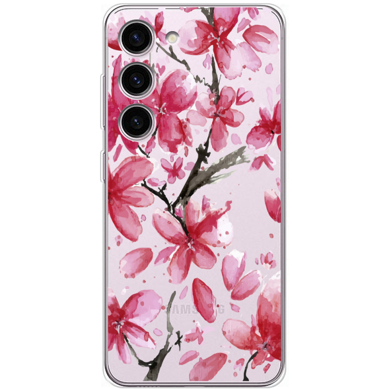 Прозрачный чехол BoxFace Samsung Galaxy S23 (S911) Pink Magnolia