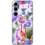 Прозрачный чехол BoxFace Samsung Galaxy S23 (S911) Flamingo