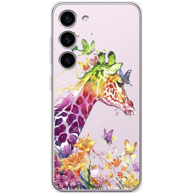 Прозрачный чехол BoxFace Samsung Galaxy S23 (S911) Colorful Giraffe