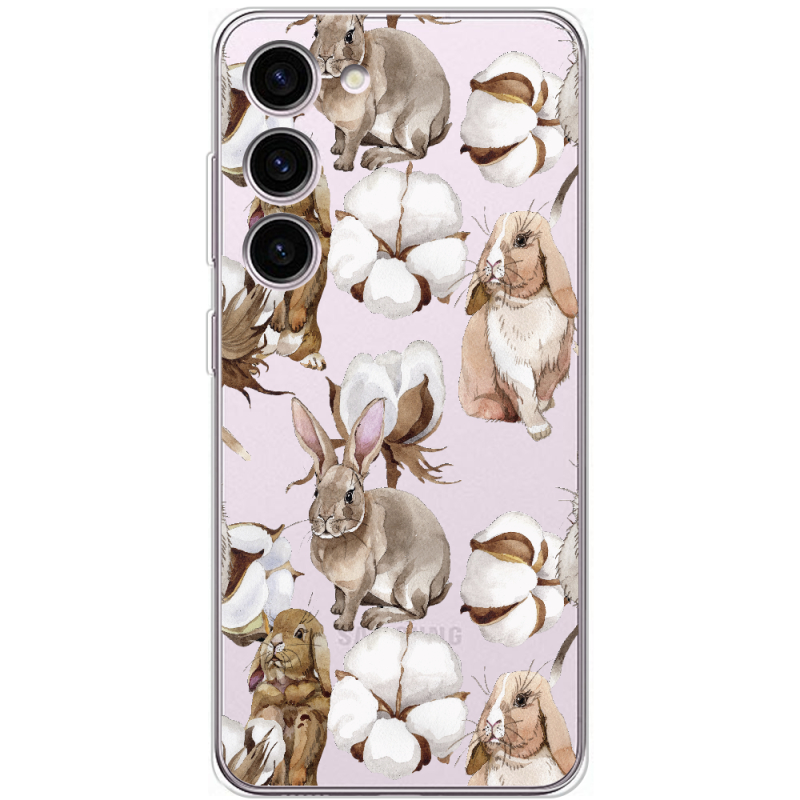 Прозрачный чехол BoxFace Samsung Galaxy S23 (S911) Cotton and Rabbits