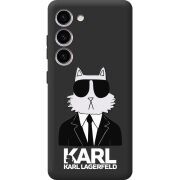 Черный чехол BoxFace Samsung Galaxy S23 (S911) Cat in Black