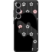 Черный чехол BoxFace Samsung Galaxy S23 (S911) Flower Hair