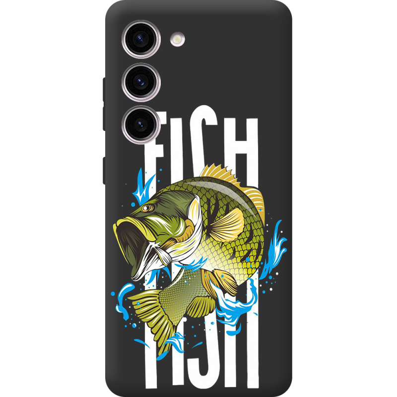 Черный чехол BoxFace Samsung Galaxy S23 (S911) Fish