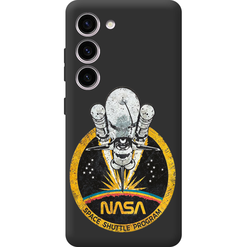 Черный чехол BoxFace Samsung Galaxy S23 (S911) NASA Spaceship