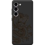 Черный чехол BoxFace Samsung Galaxy S23 (S911) Chinese Dragon