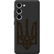 Черный чехол BoxFace Samsung Galaxy S23 (S911) Ukrainian Trident