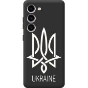 Черный чехол BoxFace Samsung Galaxy S23 (S911) Тризуб монограмма ukraine