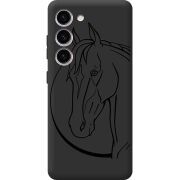 Черный чехол BoxFace Samsung Galaxy S23 (S911) Horse