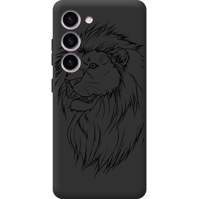 Черный чехол BoxFace Samsung Galaxy S23 (S911) Lion