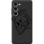 Черный чехол BoxFace Samsung Galaxy S23 (S911) Skull and Roses