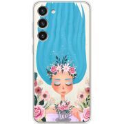 Прозрачный чехол BoxFace Samsung Galaxy S23 Plus (S916) Blue Hair