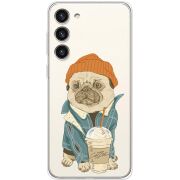 Прозрачный чехол BoxFace Samsung Galaxy S23 Plus (S916) Dog Coffeeman