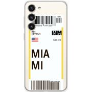 Прозрачный чехол BoxFace Samsung Galaxy S23 Plus (S916) Ticket Miami