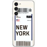 Прозрачный чехол BoxFace Samsung Galaxy S23 Plus (S916) Ticket New York