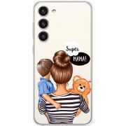 Прозрачный чехол BoxFace Samsung Galaxy S23 Plus (S916) Super Mama and Son