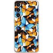 Прозрачный чехол BoxFace Samsung Galaxy S23 Plus (S916) Butterfly Morpho