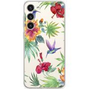 Прозрачный чехол BoxFace Samsung Galaxy S23 Plus (S916) Tropical