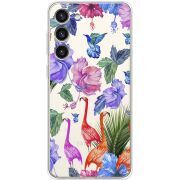 Прозрачный чехол BoxFace Samsung Galaxy S23 Plus (S916) Flamingo