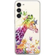 Прозрачный чехол BoxFace Samsung Galaxy S23 Plus (S916) Colorful Giraffe