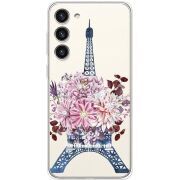 Чехол со стразами Samsung Galaxy S23 Plus (S916) Eiffel Tower
