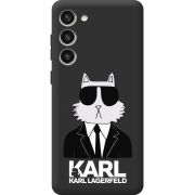 Черный чехол BoxFace Samsung Galaxy S23 Plus (S916) Cat in Black