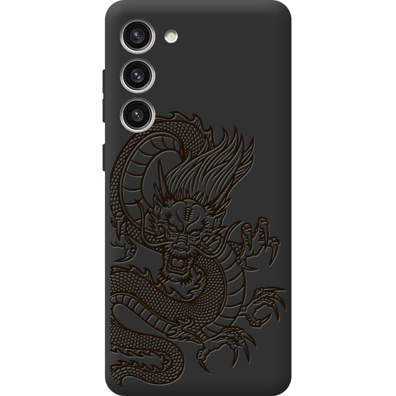 Черный чехол BoxFace Samsung Galaxy S23 Plus (S916) Chinese Dragon