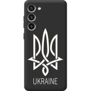 Черный чехол BoxFace Samsung Galaxy S23 Plus (S916) Тризуб монограмма ukraine