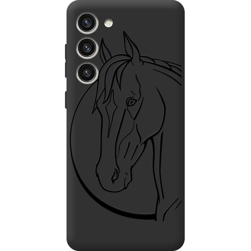 Черный чехол BoxFace Samsung Galaxy S23 Plus (S916) Horse