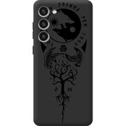 Черный чехол BoxFace Samsung Galaxy S23 Plus (S916) Hugin and Munin