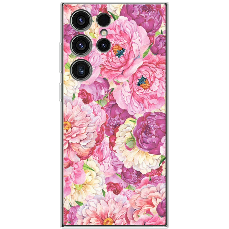 Чехол BoxFace Samsung Galaxy S23 Ultra (S918) Pink Peonies