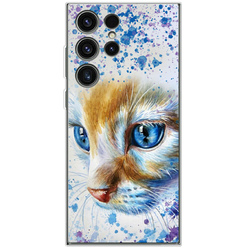 Чехол BoxFace Samsung Galaxy S23 Ultra (S918) Голубоглазый Кот