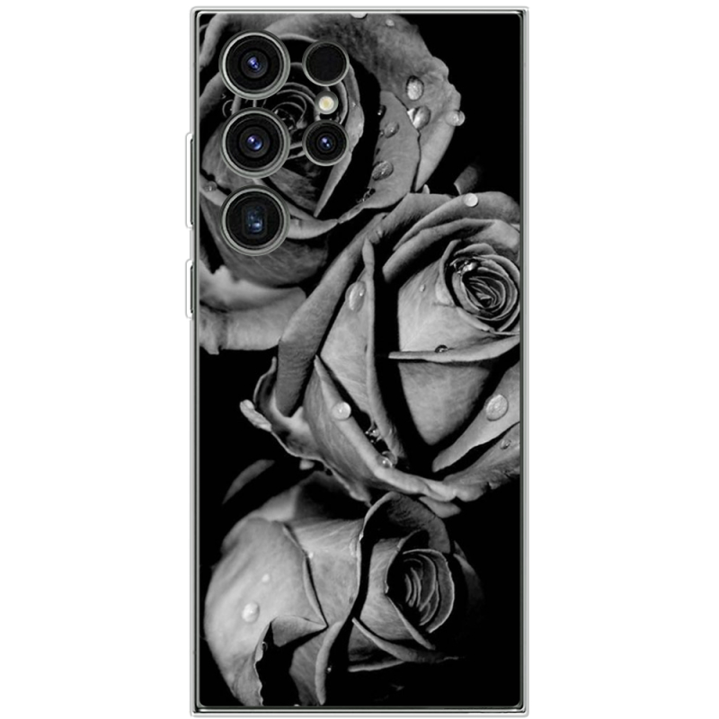 Чехол BoxFace Samsung Galaxy S23 Ultra (S918) Black and White Roses