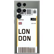 Прозрачный чехол BoxFace Samsung Galaxy S23 Ultra (S918) Ticket London