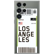 Прозрачный чехол BoxFace Samsung Galaxy S23 Ultra (S918) Ticket Los Angeles